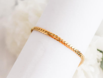 Herringbone Chain Bracelet