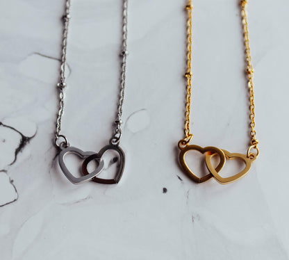 Interlocked Hearts Necklace