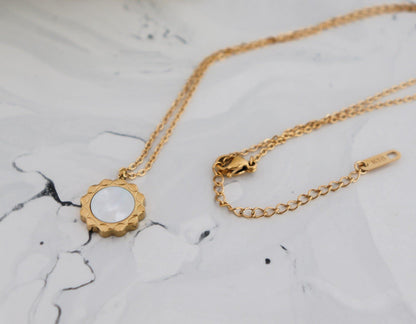 Pearl Sun Necklace