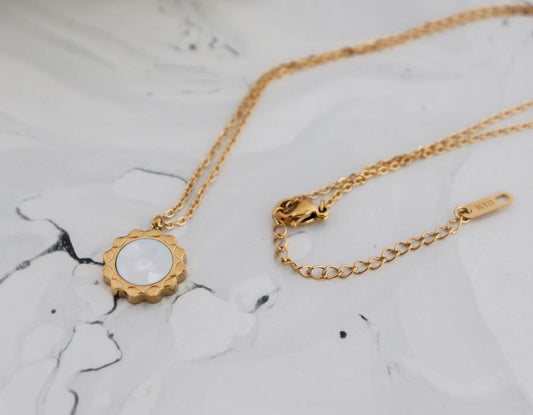 Pearl Sun Necklace