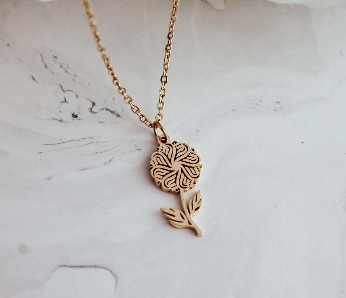 ALLAH Flower Calligraphy Necklace