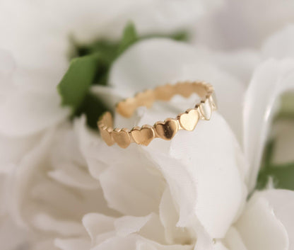 Link Heart Resizable Ring