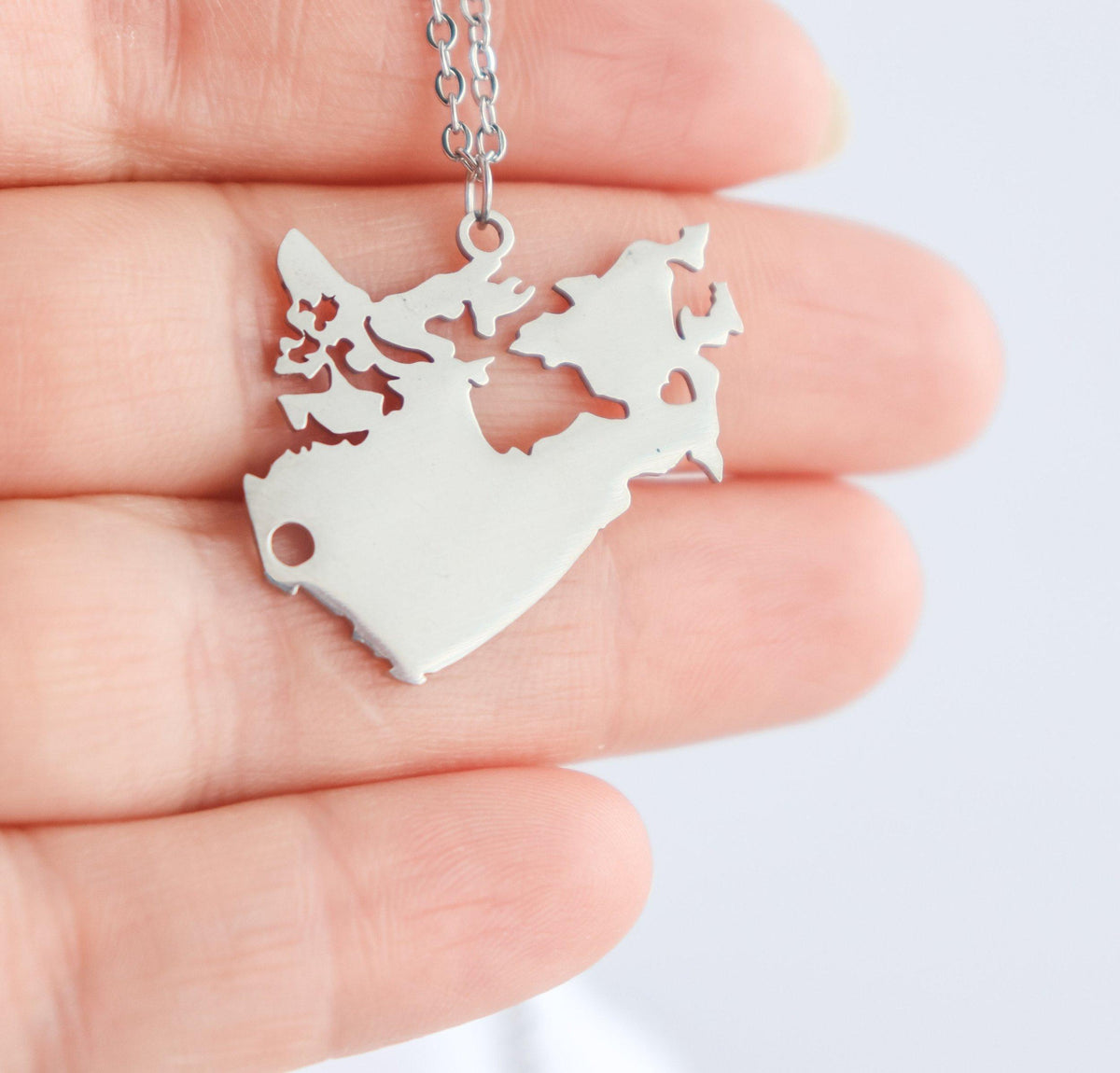 Canada Map Necklace