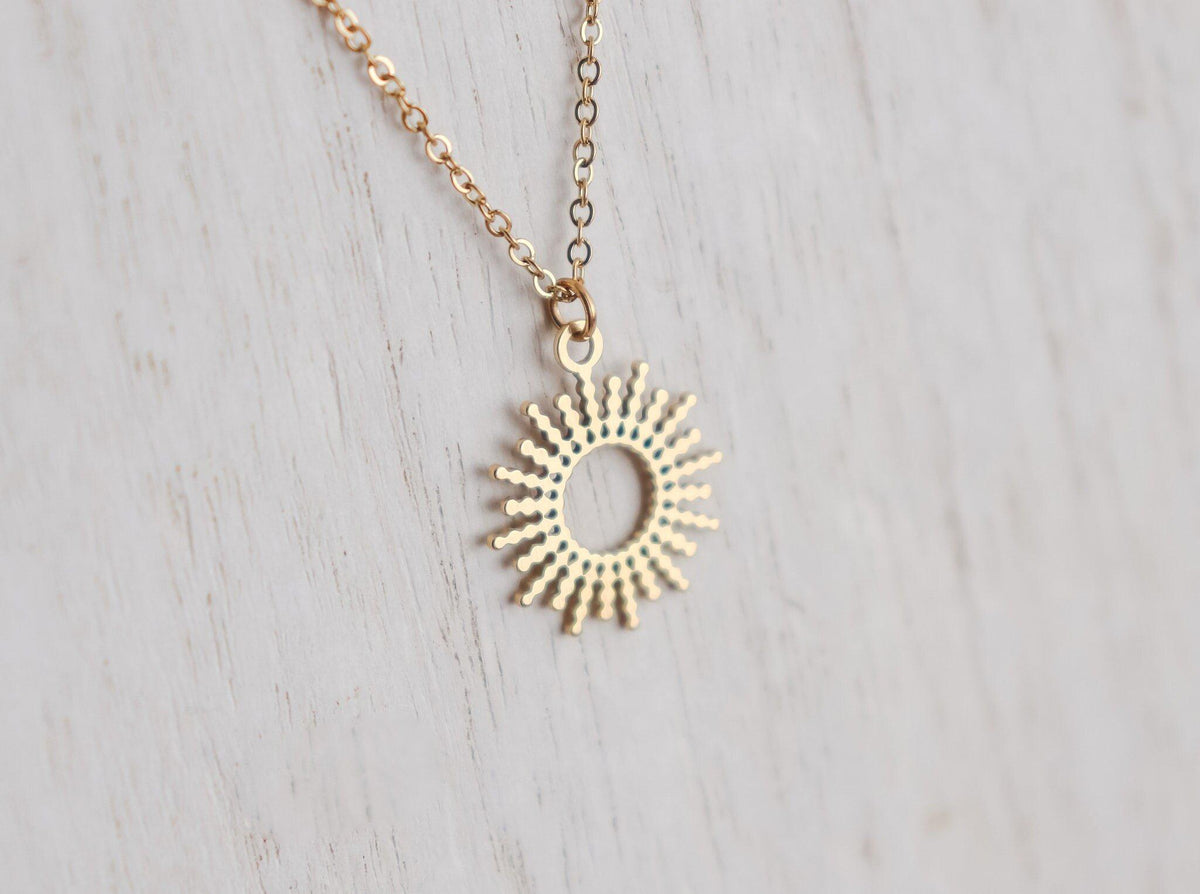 Dotted Sun Necklace