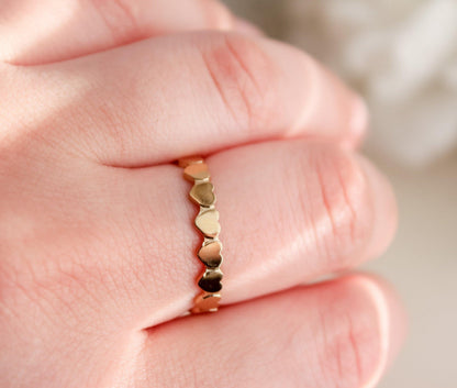 Link Heart Resizable Ring