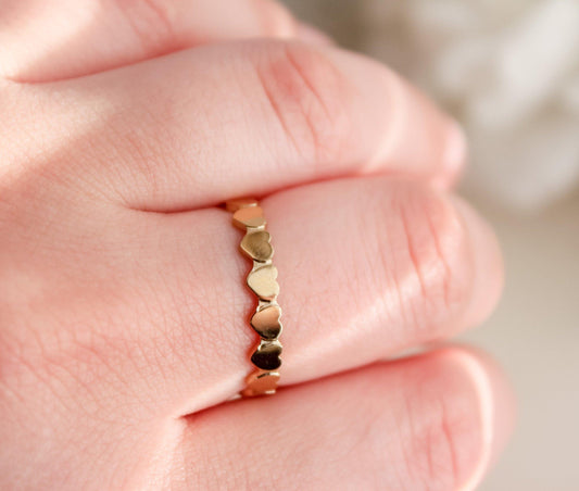 Link Heart Resizable Ring