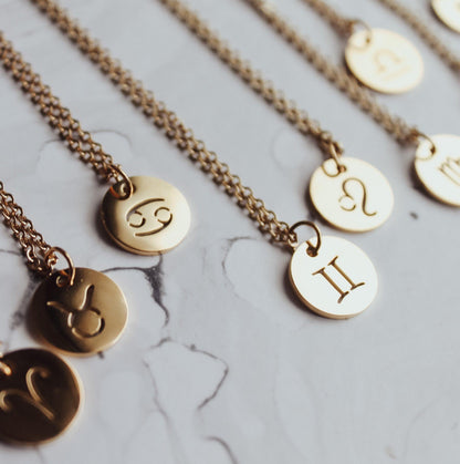 Sun Zodiac Necklace