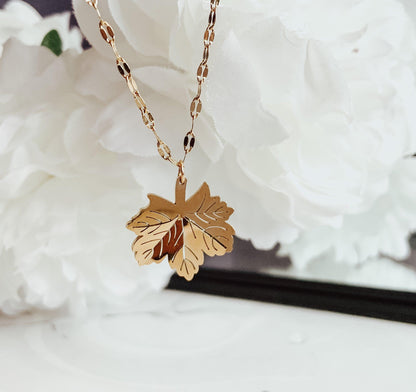Maple Leaf Necklace
