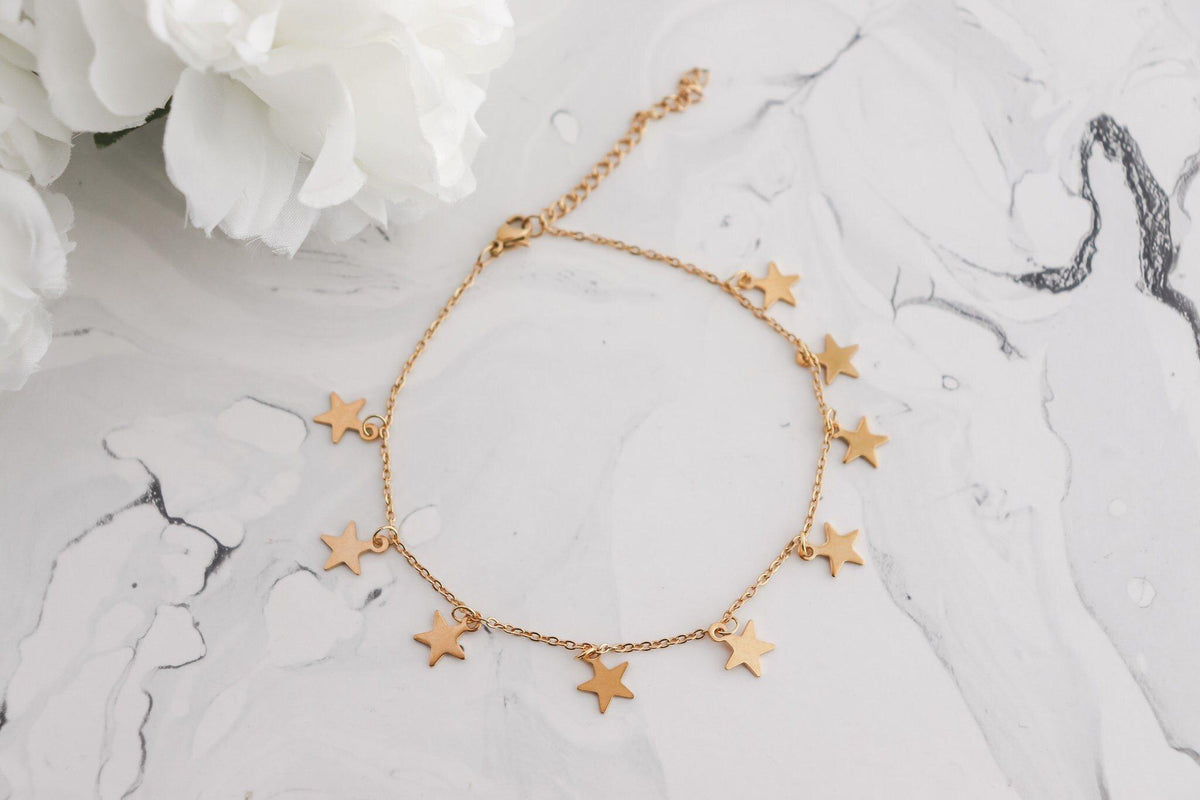 Star Pendant Anklet