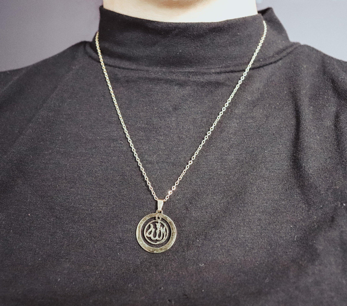 ALLAH Circle Pendant Necklace