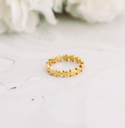 Linked Stars Ring
