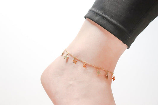 Star Pendant Anklet