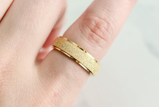 Glitter Spinner Fidget Ring
