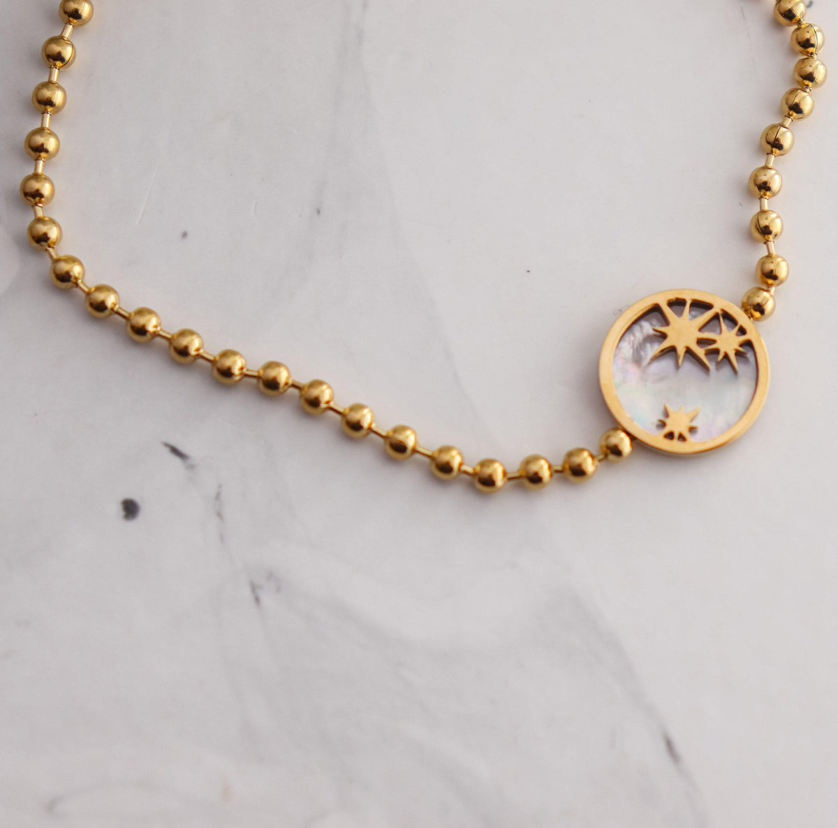 Pearl Sun Chain Bracelet