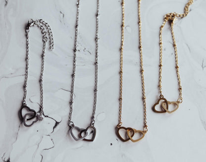Interlocked Hearts Necklace